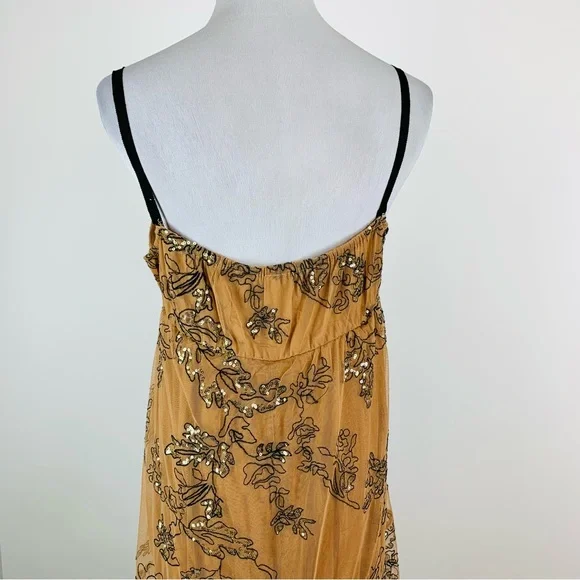 Anthropologie Bloggers Favorite Sequin Tulle Maxi Dress Small - Picture 11 of 14